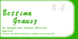 bettina grausz business card